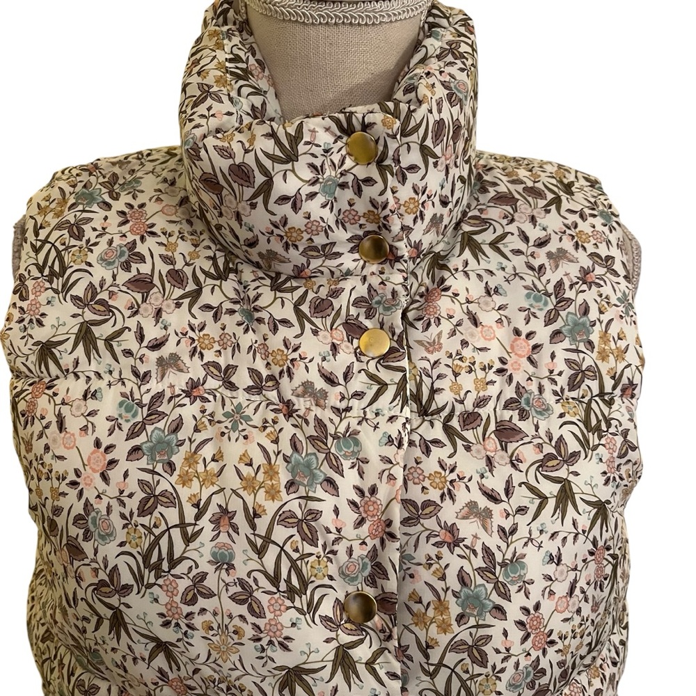 J. Crew Puffer Vest in Liberty Tapestry Floral with Primaloft  S - Picture 2 of 11